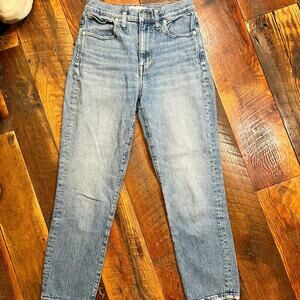 MADEWELL The High Rise Slim Crop Boy Jean Size 24